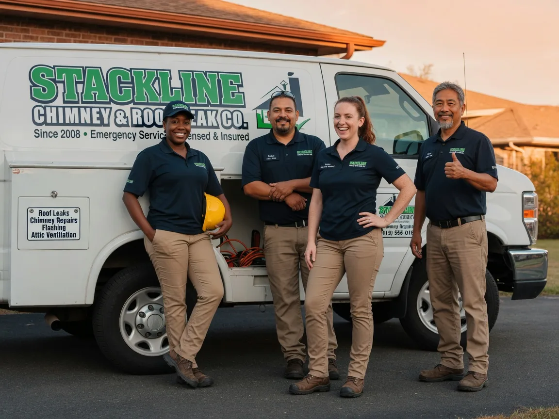 Chimney flashing repair company in Kennard, TX